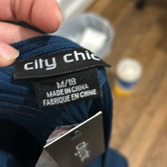 Size 18 fitted ribbed, jade sweater from City Chic - Picture 6 of 8